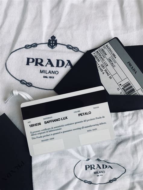 prada authentic card